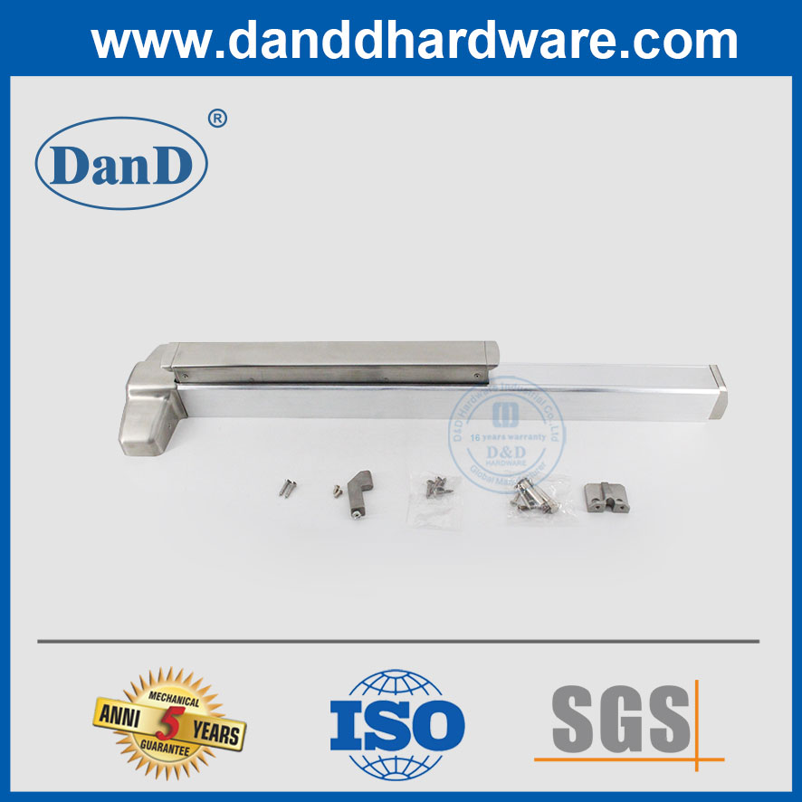 Mortise Lock Acero inoxidable de acero inoxidable y hardware de pánico de la puerta de aluminio para puertas dobles DDPD302