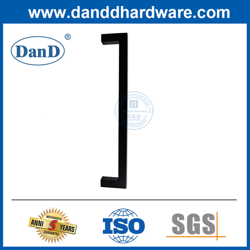 Manijas de la puerta delantera de acero inoxidable manijas de la puerta de vidrio negro-ddph034