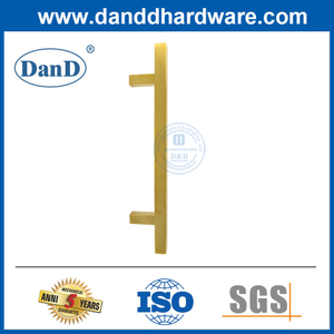 Manijas de la puerta dorada Tipos de manija de puertas de vidrio de acero inoxidable Fabricantes-DDPH033