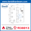 UL Listada SS316 Bisagra de puerta con clasificación de incendios para edificios comerciales-DDS002-FR-4.5x4x33