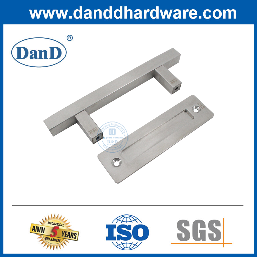 Hardware de la puerta de granero de la puerta de acero inoxidable de acero inoxidable de acero inoxidable manija de puerta de granero DDBD104