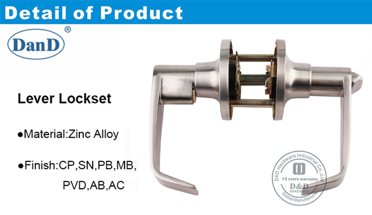 Manija de la puerta Lock-DDLK096-D y D Hardware