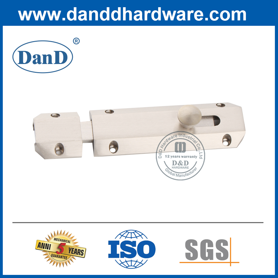 Perno de al ras de superficie de acero inoxidable para puertas dobles DDDB013 