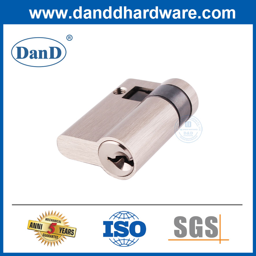 Brasas de latón sólido 45 mm de medio cilindro Lock Cylinder Cylinder Tipos de cilindro-DDLC010