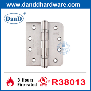 Bisagra de puertas estándar UL Redonda y esquina cuadrada Puerta de fuego Bisagra-DDS001-FR-4X3.5X3