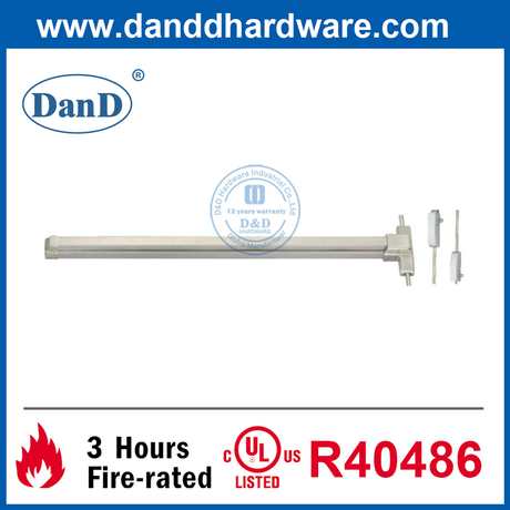 Barra de pánico con calificación de acero inoxidable de acero inoxidable de ANSI enumerada UL-DDPD006