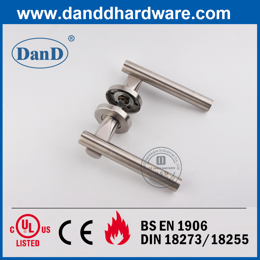 Estilo euro Acero inoxidable 304 Palanca exterior Manija-DDSH018