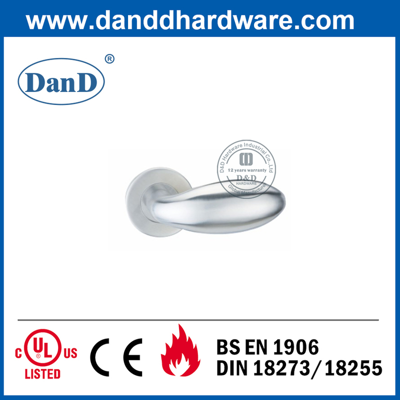 Palanca de puerta de privacidad de acero inoxidable 304 especial para puerta interna-DDSH030