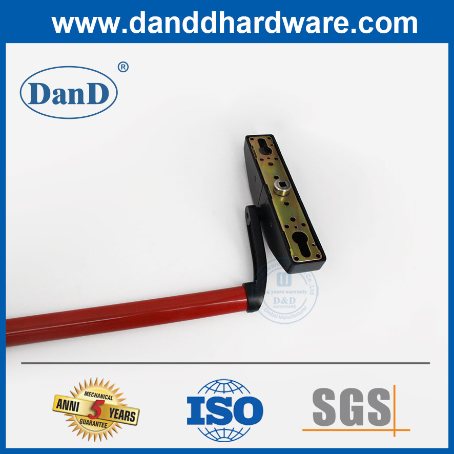 Dispositivos de Barra de Salida de la barra cruzada Dispositivo de salida de pánico de acero en color rojo y negro-ddpd034