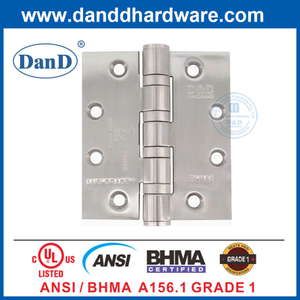 ANSI Grado 1 BHMA Heavy Duty 5 pulgadas Puerta de acero inoxidable Bisagras-DDS001-ANSI-1-5X4.5x4.8