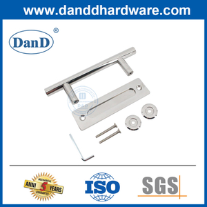 Hardware de la puerta de granero Exterior de acero inoxidable pulido Mejores manijas de la puerta de granero DDBD102