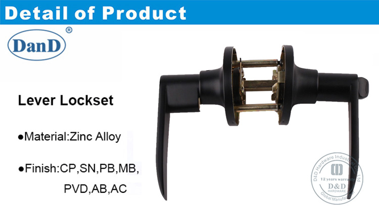 Lock de palanca de tipo cuadrado-DDLK087-DDLK094-D y hardware D