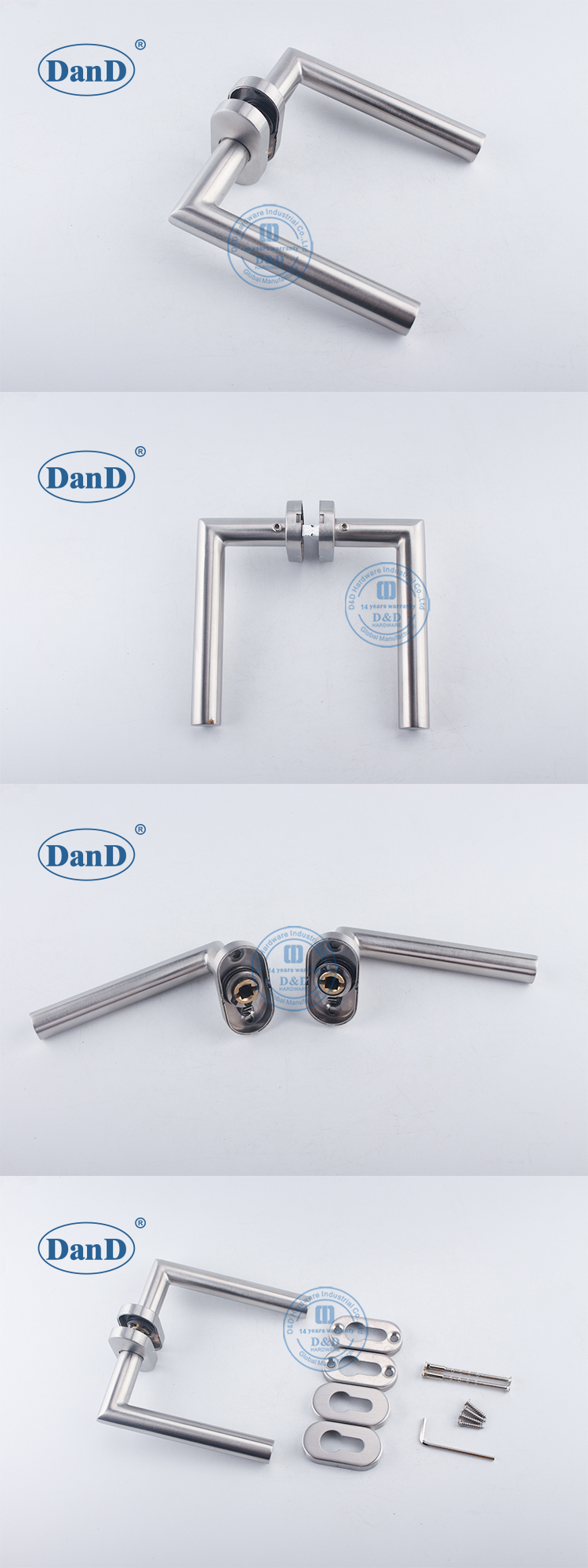 Mango de puerta de rosa ovalada