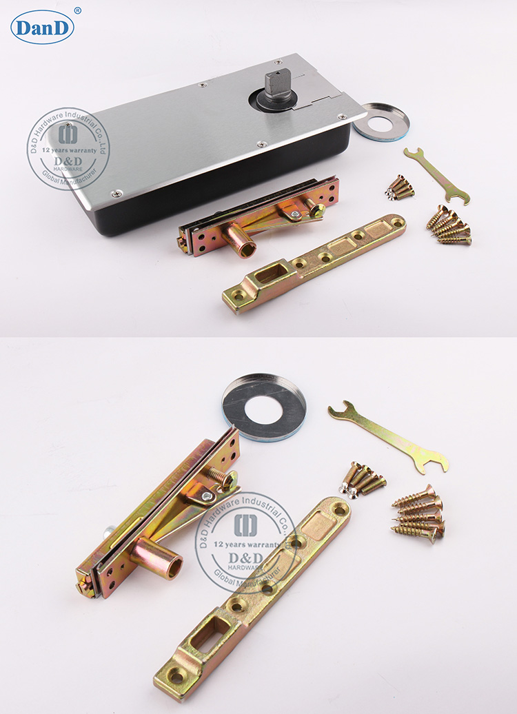 Puerta de vidrio Spring-D y H hardware