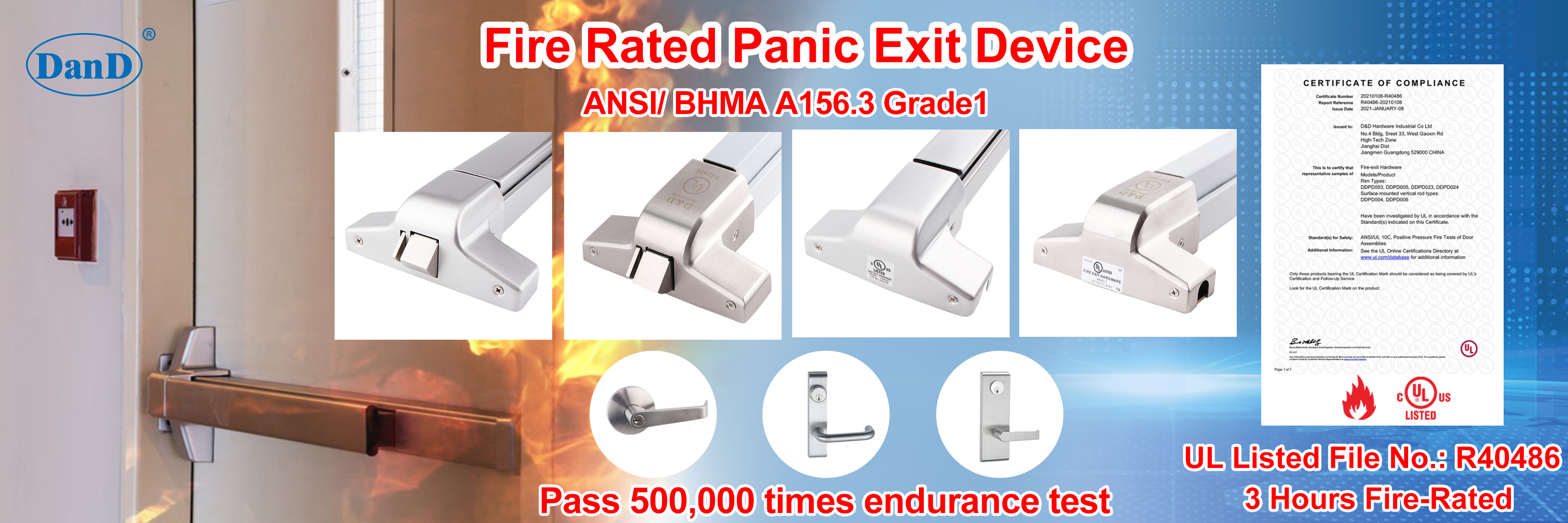 barra de p&aacute;nico de acero inoxidable