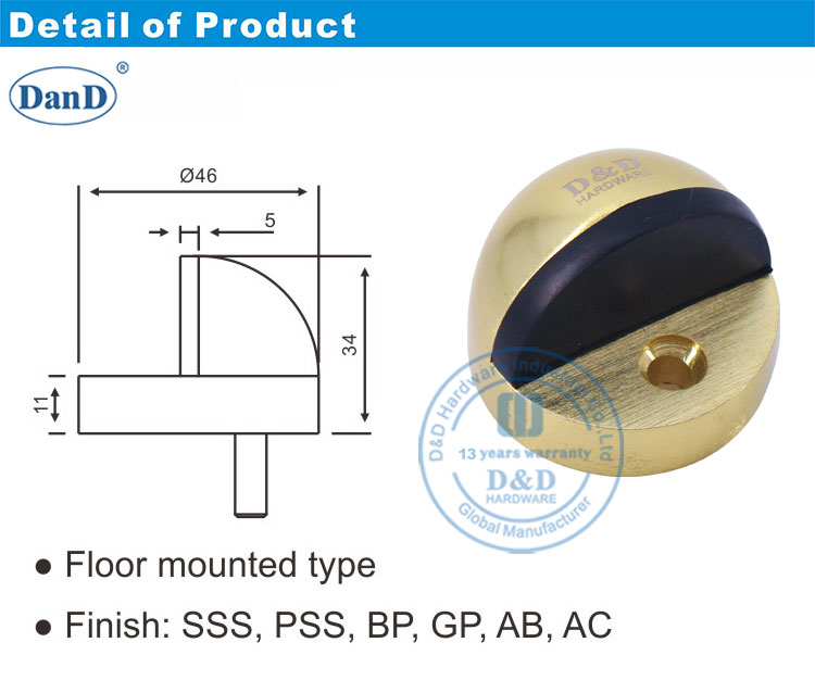 tap&oacute;n de la puerta para el piso