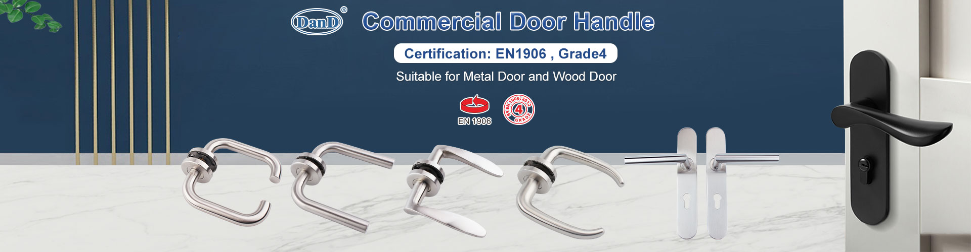 Mangos de la puerta del dormitorio