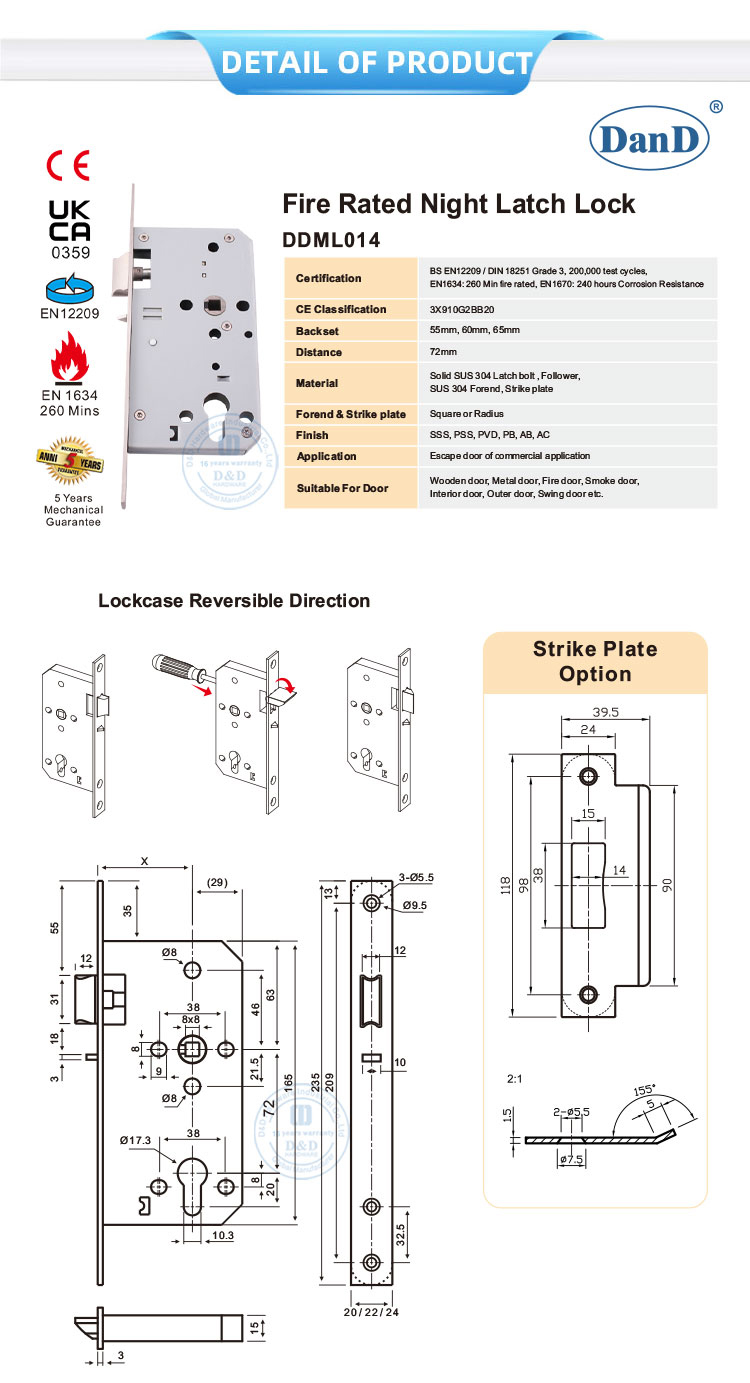 Cerradura de seguridad de la puerta de entrada