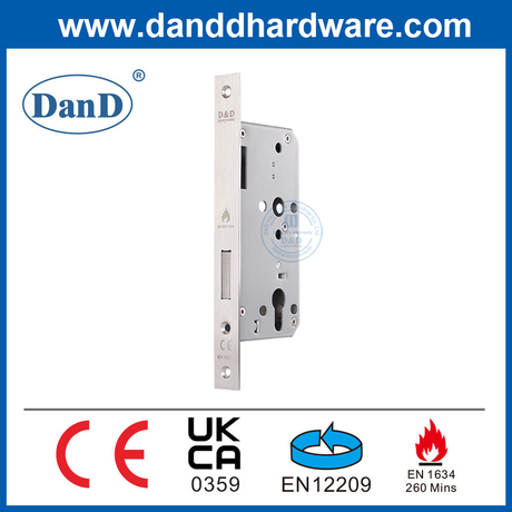 EN12209 Fuego Normado en la puerta delantera Bolt Mortise Lock Body-DDML013-5572