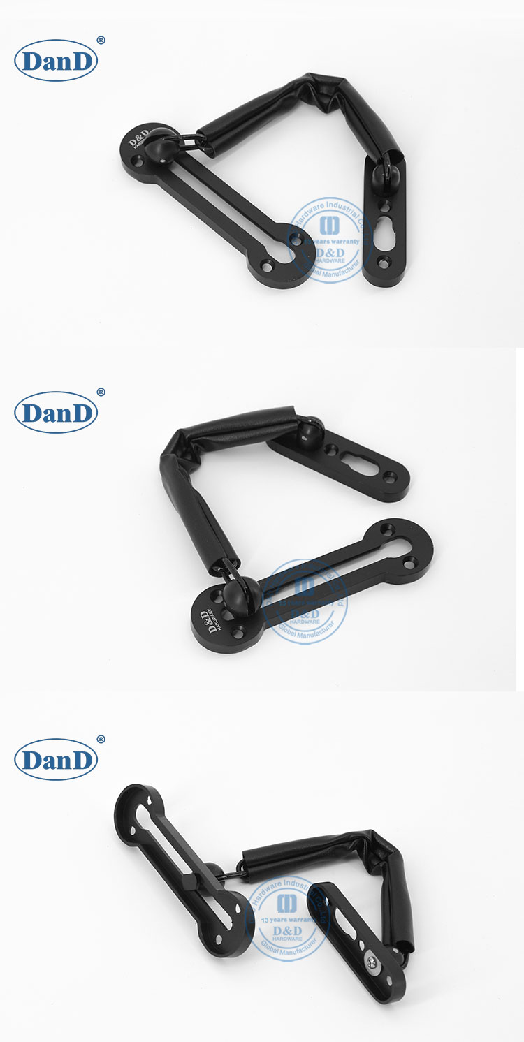 cerradura de la cadena de puertas negras