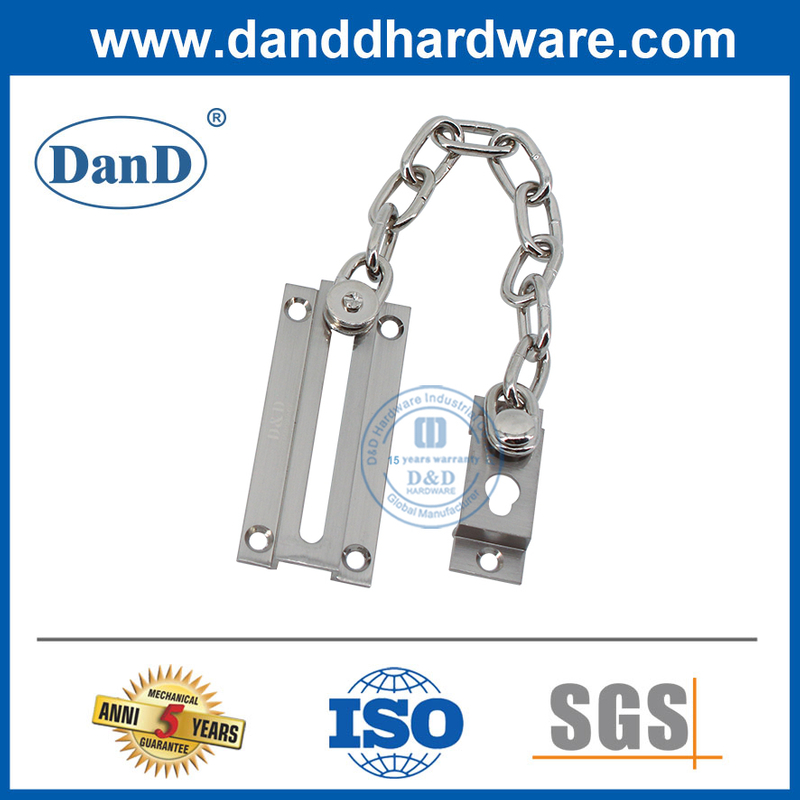 Cadena de latón de la cadena de la puerta delantera de níquel para níquel para seguridad-DDG005