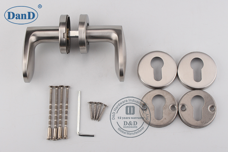 Moderno interior de puerta interior manija D y D hardware