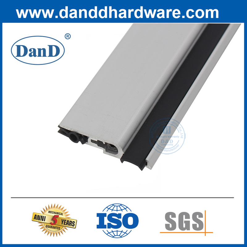Sello de puerta de aluminio caída automática de la puerta del fondo de la puerta del fondo de puerta ajustable sello-ddbs003