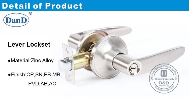 Lever Tubular Lock-DDLK071-D y D Hardware