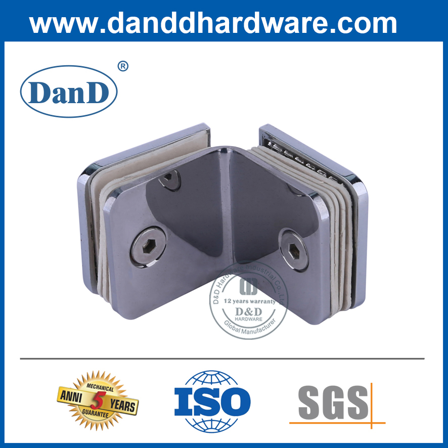 Soporte de abrazadera de accesorios de accesorios de acero inoxidable de 90 grados -DDGC005