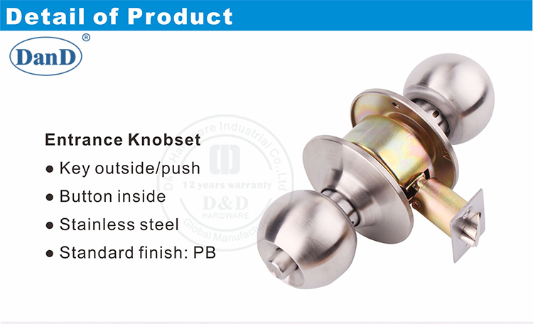 Puerta de madera Lockset-D y D hardware