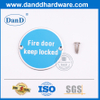 Placa de firma de la puerta de fuego de acero inoxidable placa-DDSP010