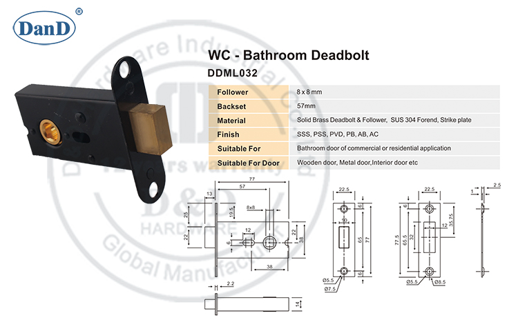 Deadbolt for Metal Door-D y D Hardware