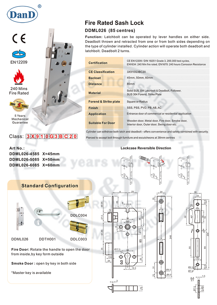 Puerta de venta caliente Lock-D y D Hardware