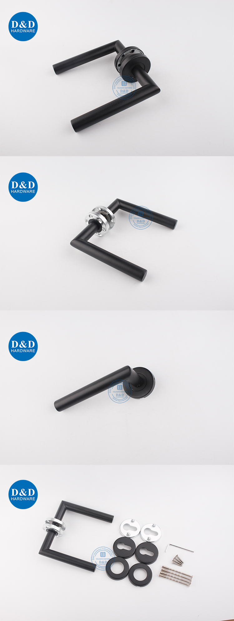 manijas de la puerta negra