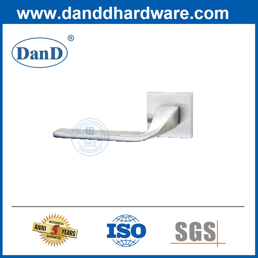 Tipos de manija de la puerta Manijas de puertas de madera cuadradas de acero inoxidable sólido-DDSH055