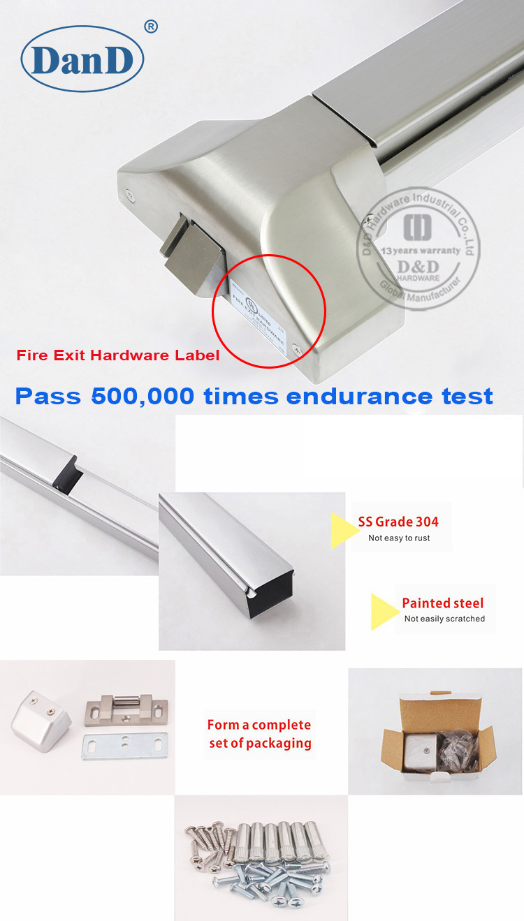Barra de puerta de p&aacute;nico tipo RIM-DDPD023