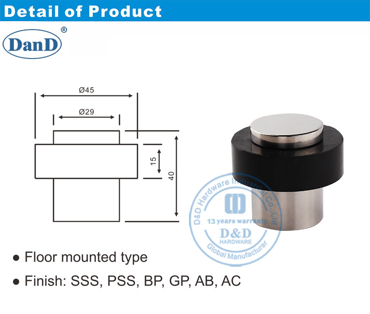 Tornillo en el tap&oacute;n de la puerta