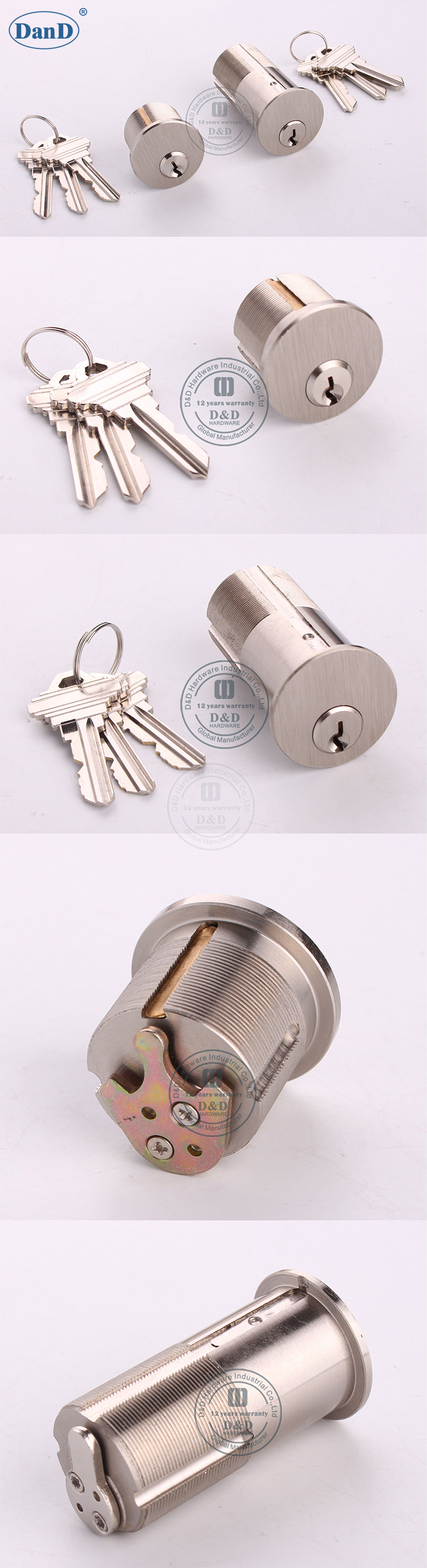 6 pines Schlage RIM Cilindro-D y D Hardware