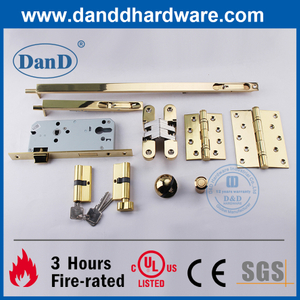 Hardware arquitectónico de latón pulido de acero inoxidable de acero inoxidable UL para la puerta de incendio con clasificación DDDH004