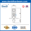 Aluminio Automático de la puerta oculta del sello de la puerta de la puerta del fondo para la puerta de humo DDBS002