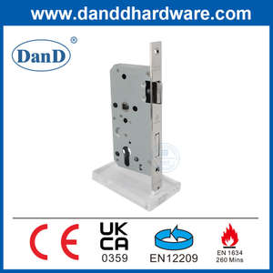 Certificación CE Fireproof Lock Lock de mortaja de acero inoxidable para puerta de metal de madera DDML009-5572