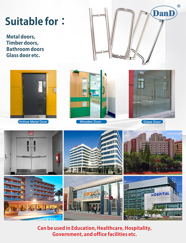 Manijas comerciales de puertas