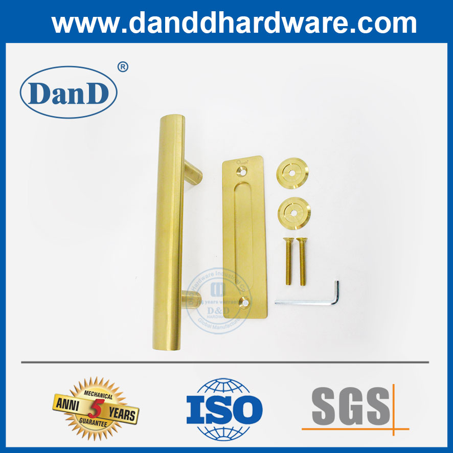 Manija de la puerta de granero hardware de acero inoxidable de acero inoxidable manija de puerta de granero DDBD101