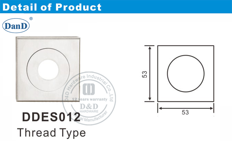 Rosette Escutcheon-D y D Hardware
