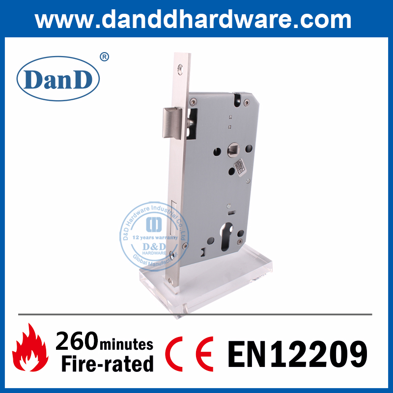 CE EN12209 EURO SS304 A prueba de fuego Puerta interna Sash Lock-DDML026-6085