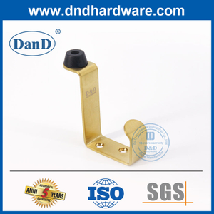 Seguridad de tope de puerta dorada acero inoxidable de acero inoxidable puerta de latón con gancho-ddds024