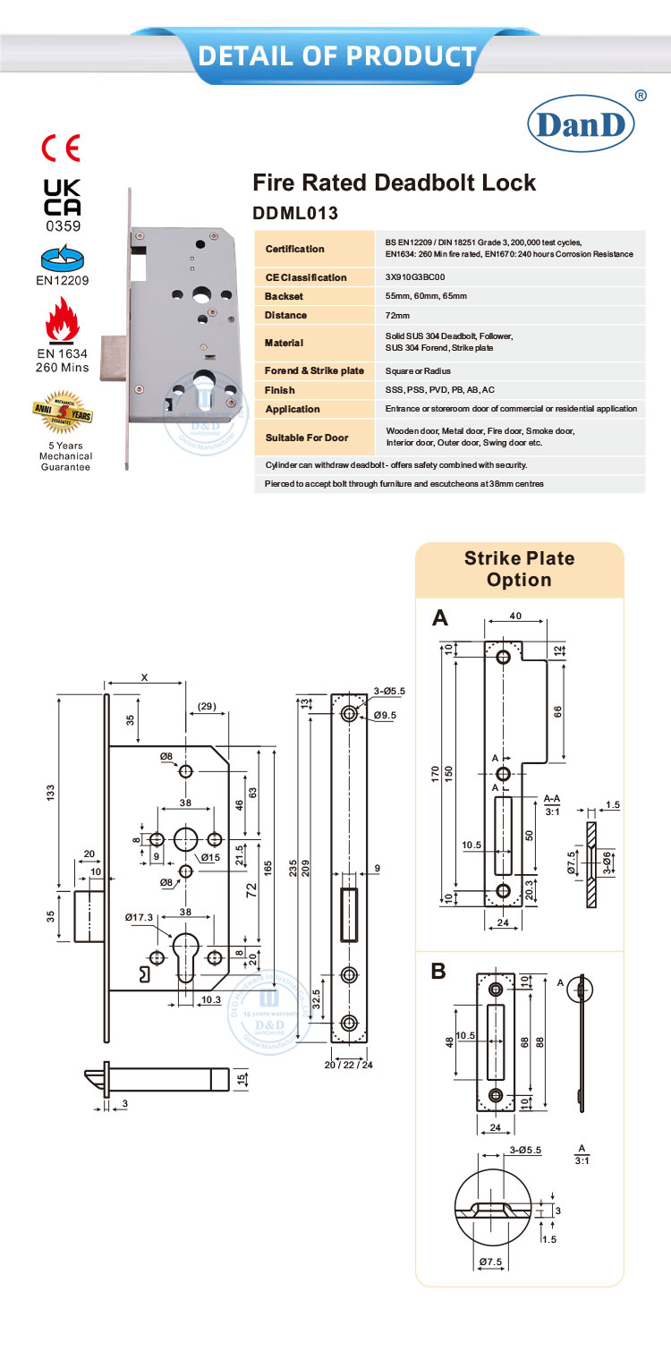 Bloqueo de cerrojo de fuego