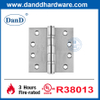 Bisagras de puerta plateada UL Listadas Bisagras de rodamiento de bolas para puertas-DDS001-FR-4X4X3.4