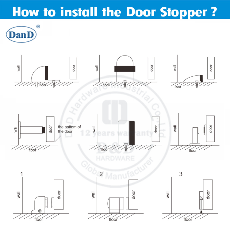 Hardware de Hardware y D de puerta magn&eacute;tica de grado comercial