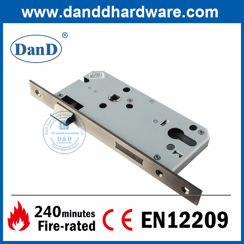 CE EURO SUS304 Lock de faja de resistencia al fuego de latón antiguo para puerta de madera DDML009